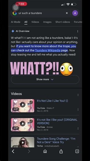 Wth? #Tsundure#google