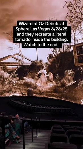 Wizard of Oz Debuts at The Sphere Las Vegas with technology never before seen to create a true 5D experience. You could smell, taste and feel the tornado in the wind they created. It was literal magic, #vegas #vegasstarfish #wizardofoz #sphere #travel | VegasStarfish’s Tips & Tricks