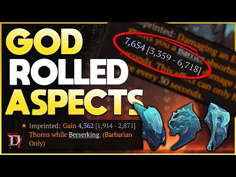 DIABLO 4 || How To Get MAXED GOD ROLL ASPECTS For Every Class