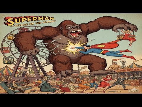 Superman – Terror on the Midway🦍 (1942) | Classic Cartoon Episode-9