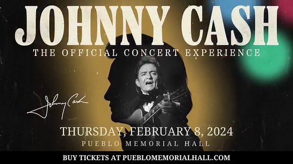 111 reactions · 21 shares | Experience Johnny Cash like never before at the Official Johnny Cash concert experience! Watch Johnny Cash live as he is projected on screen with a live band and singers on Thursday, February 8, 2024! Get your tickets now: https://www.etix.com/ticket/p/2181290/ | Pueblo Memorial Hall | Facebook
