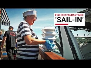 Fiskerestaurant med 'sail-in'