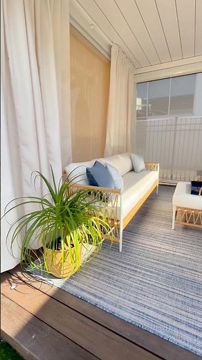 Your patio isn’t finished—until you add softness. Custom Sunbrella curtains 📍 Clearwater #patiolane