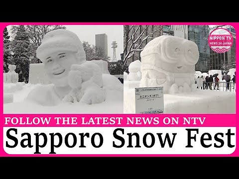 Sapporo Snow Festival 2025 kicks off with a sculpture of Ohtani and Decoy