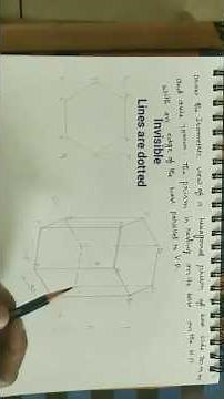 Isometric View Of Hexagonal Prism//Engg. Drawing