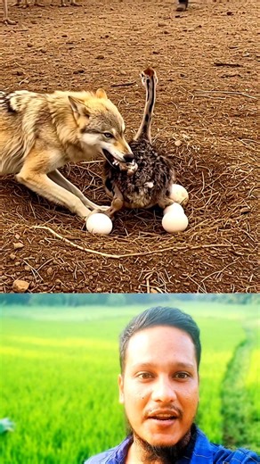 982K views · 3K reactions | #Wolf #attack #ostrich #wildlife #reels | Mohammed Ariful Islam | Facebook