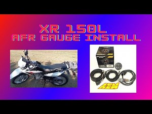AFR gauge install XR150L
