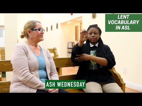 Lent Vocabulary in ASL