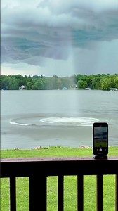 This is the moment a lake literally EXPLODED #explosion