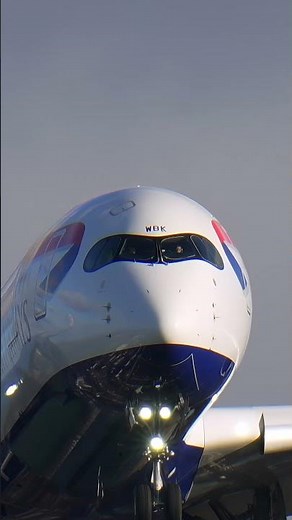British Airways A350-1000 on short finals at LHR #foryou #upnext #a350
