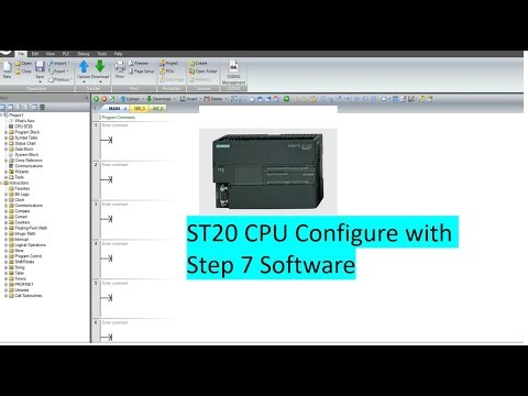 1 S7 200 SMART CPU ST20 //how to configure ST20 CPU