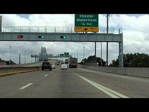 Commodore Barry Bridge Approach eastbound