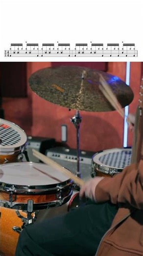 Fast Ride Funk Groove #drums #drumnotation #funkdrumming #drumlessons #drummer #drumming