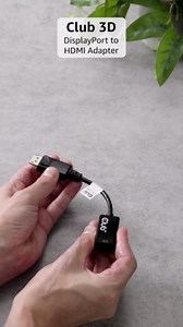 Club 3D CAC-1080 DisplayPort 1.4 to HDMI 2.0b HDR Active Adapter M/F