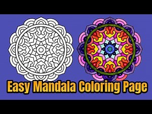 Mandala Coloring Page Colored With Relaxing Music Colored By Osman Mandalas World | Video 72