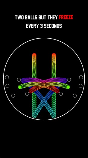 Ball Satisfaction on Instagram: "Balls freeze every 3 seconds and new balls spawn. #ball #bouncing #computer #computerscience #crash #trending #explorepage #viral #followme #simulation #adhd #gravityfalls"
