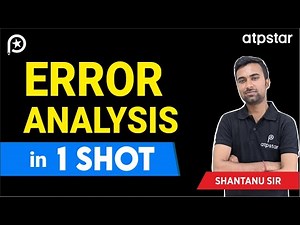 Error Analysis in 1 shot | Class 11 | IIT JEE & NEET | Shantanu Sir | ATP STAR Kota