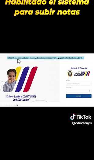 Habilitación del Sistema Académico de Notas