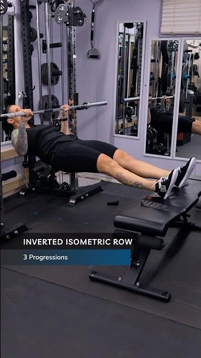 Inverted Isometric Row Exercise Demonstration