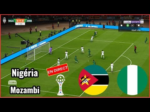 Match Nigéria vs Mozambique en direct Coupe d'Afrique Nations Simulation football Gameplay pc