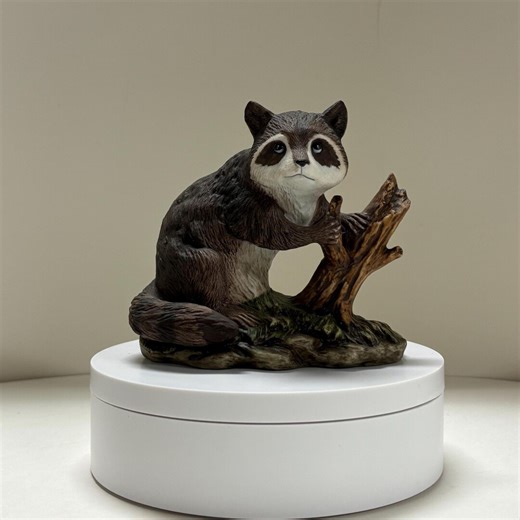 Vintage Lefton China Porcelain Raccoon Figurine - Etsy