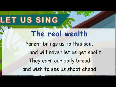 The Real Wealth (Poem) & Questions and answers |4th Std English Term 2 Unit 1 Affection Page 77 & 78