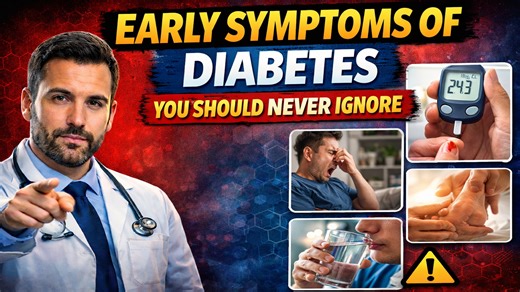 Early Symptoms of Diabetes | You Should Never Ignore | Diabetes Symptoms In this video, we explain the early symptoms of diabetes that you should never ignore and why recognizing them on time is so important. Many people search for symptoms of diabetes because the condition often develops silently, showing only mild or hidden signs at first. This video helps you understand the early signs of diabetes, including common symptoms of diabetes and hidden symptoms of diabetes that people usually overl