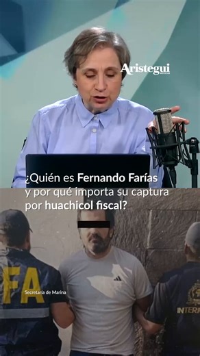 La periodista Carmen Aristegui informa sobre la detención en Argentina de los hermanos Farías Lagunas, identificados como líderes de una red de "huachicol fiscal" que operaba en los principales puertos de México. 📍Los detenidos, conocidos como "Los Primos", son sobrinos políticos del exsecretario de Marina, Rafael Ojeda Durán, un dato que subraya la relevancia de su entorno familiar.Los detalles en