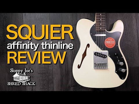 An AFFORDABLE classic SEMIHOLLOW! | SQUIER AFFINITY THINLINE TELECASTER REVIEW
