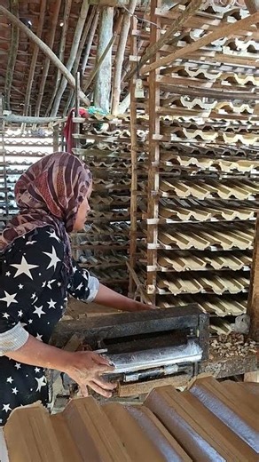 roof tile making process part370 #trending #creatives #construction #amazing #fast