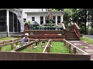 DIY Building an Intex 12' Pool Platform Deck [Time Lapse]