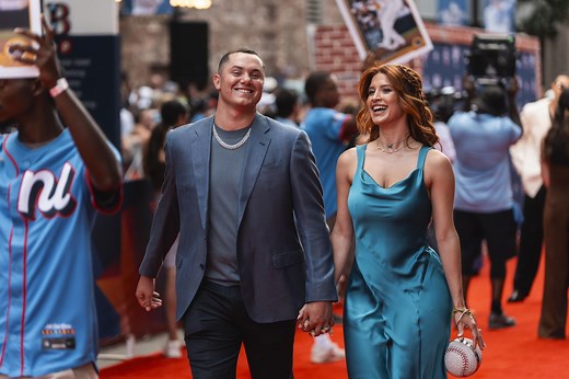 Adrian Morejon’s wife, Melany, pairs brown bikini with leather boots in dreamy woodland setting