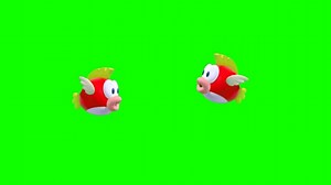 Fish, Green Screen, Cartoon. Free Stock Video