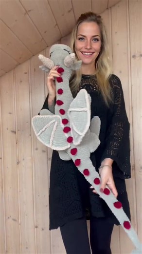 Big Amigurumi Dragon PDF, XXL Fairy Dragon Pattern, Giant Crochet Dragon, Easy Rainbow Dragon Plushie, Modern Fantasy Crochet - Etsy