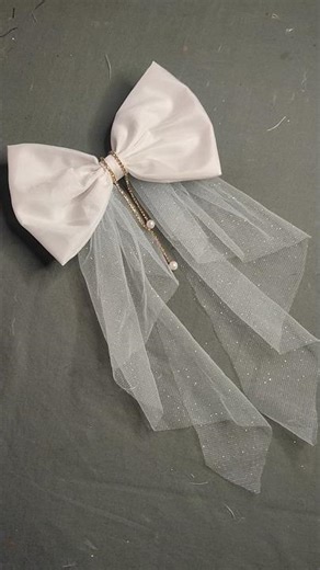 🎀 Cute Hair Bow Design for Girls ✨ #bow #hairbow #diy #hairaccessories #ytshorts #trending #viral