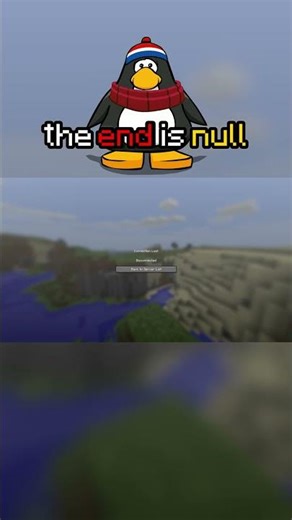 the end of my minecraft world is null