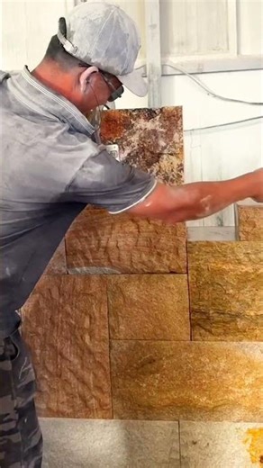 Masterful Stone Masonry: Precision Cutting and Decorative Wall Installation Techniques