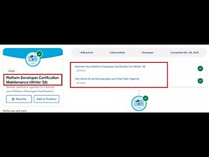 Platform Developer Certification Maintenance (Winter '26) | Salesforce