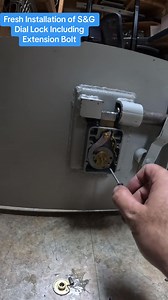 3.7K views · 17 reactions | Fresh Installation S&G Dial Lock Including Extension Bolt. | Vault Cracker | Facebook