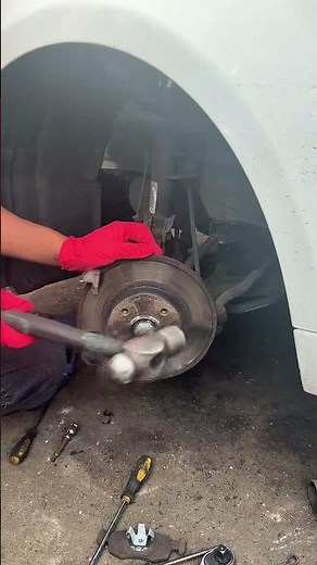 How to remove seized brake disc