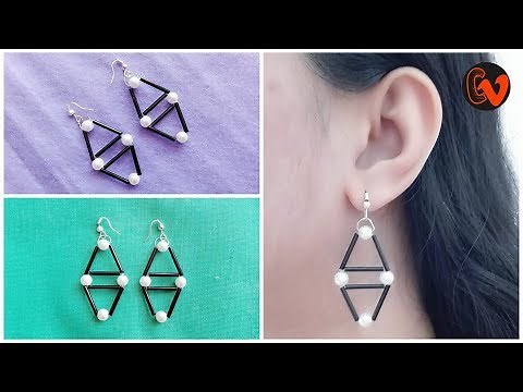 How to Make Beaded Earrings / DIY / Beginners / Design 11