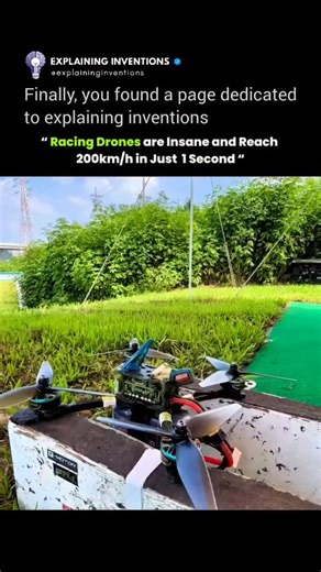 Teaching You Skills on Instagram: "Racing drones are insane and can reach 200km/h in just 1 second. Every part is designed for speed and precision, from the motors to the aerodynamics. They accelerate faster than most vehicles and handle sharp turns with incredible control. Flying them requires skill, quick reflexes, and precise maneuvering. Watching these drones race shows advanced technology in action and gives a thrilling glimpse of what extreme speed looks like. via : @mckfpv (no copyright i