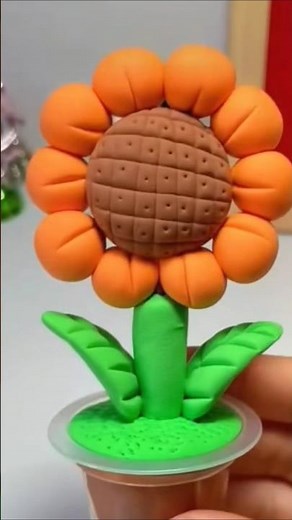 Polymer Clay Flower Tutorial | Easy DIY Clay Flower Making for Beginners #clayflower #diy #claycraft