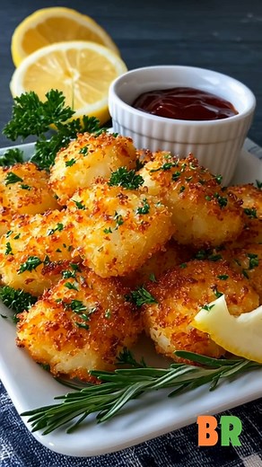 6.6K views · 30 reactions | Crispy Baked Battered Fish Bites Golden...