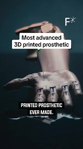 The most advanced 3D printed prosthetic arm in action #prostheticarm #prosthetiktok #3Dprinting