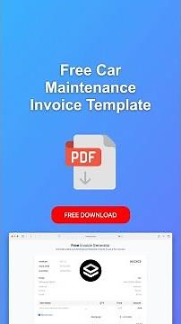 Car Maintenance Invoice Template #invoicegenerator #invoicetemplate