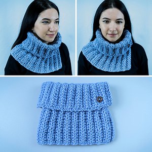 The simplest knitted scarf-snood without seams - even a beginner can handle it! | Miarti - Crochet and Knitting