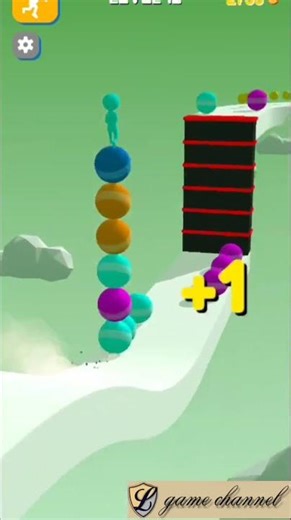 stack rider 😉😉 gameplay // l game channel // android & ios game 5000 #cartoon #androidgames #shorts