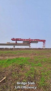 Bridge Slab Lift Efficiency #UrbanInfrastructure #HeavyLift #SafeConstruction | Mundo Videos