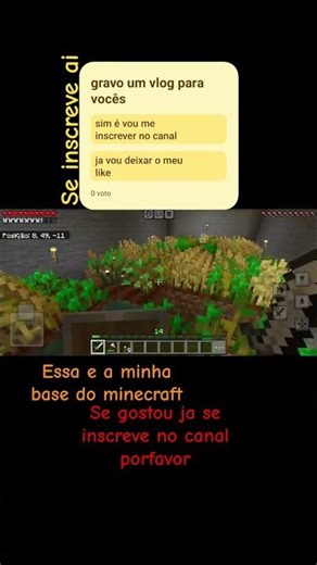minha base subterrânea do minecraft- meta de 1.000 inscritos